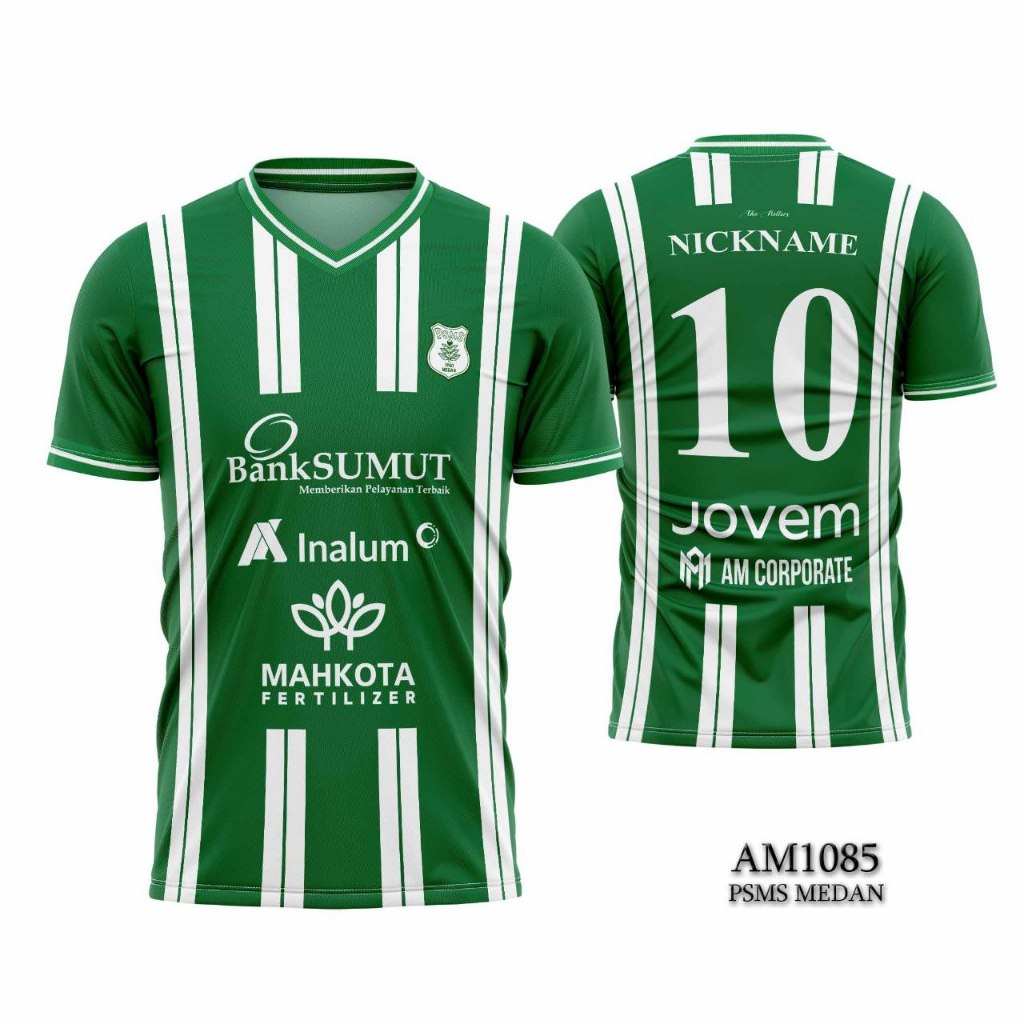 Baju Bola Jersey PSMS Medan Home / Away 2024 - 2025 Liga 2 Indonesia Free Custom Nama
