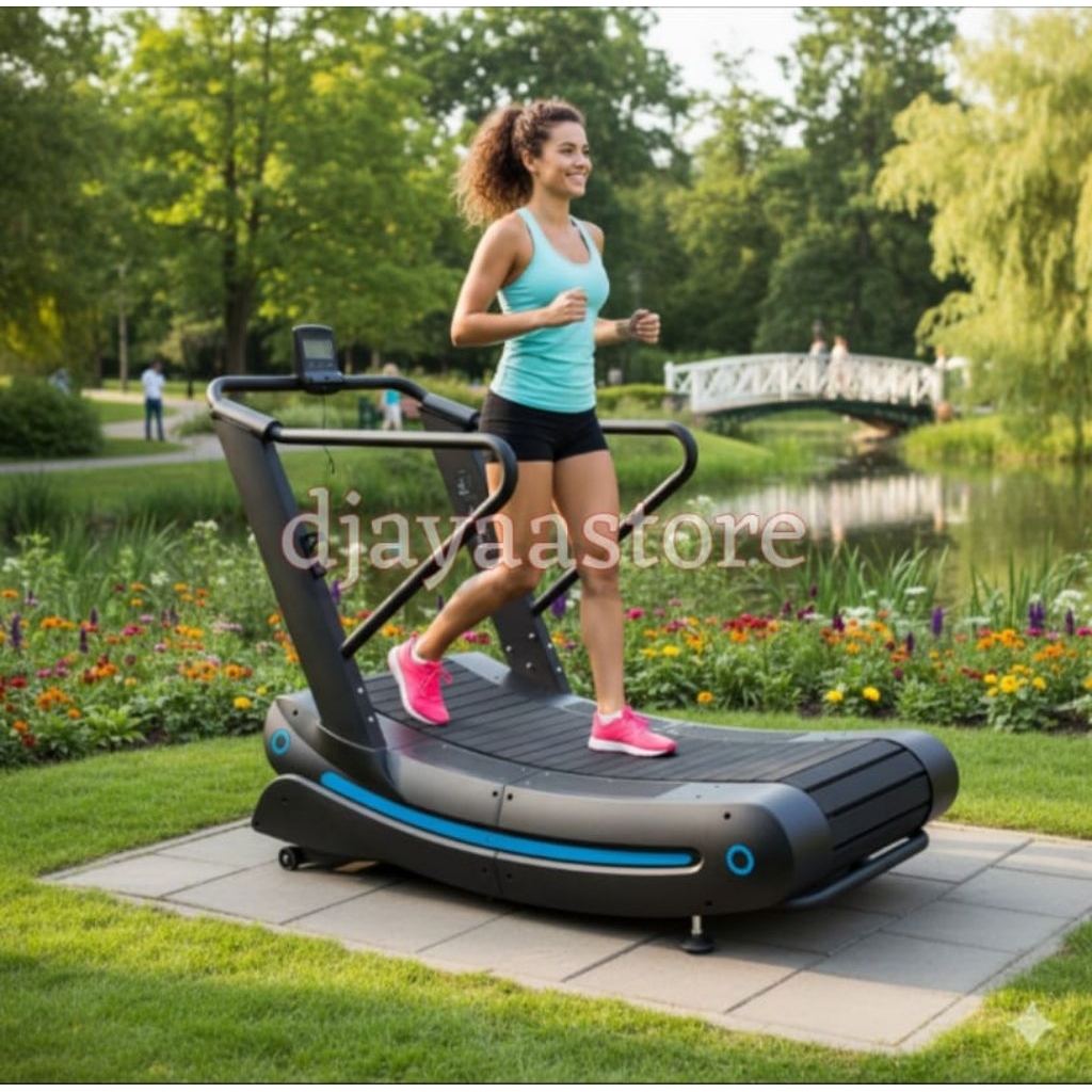 Treadmill Manual Curve Comersial TL-800- Alat OlahRaga Lari Fitness Dan Gym