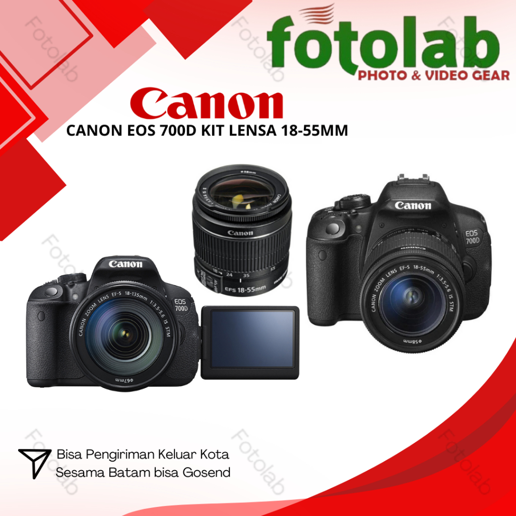 Canon Eos 700D Kit 18-55mm - Kamera Canon Eos 700D 18-55mm (stok display)