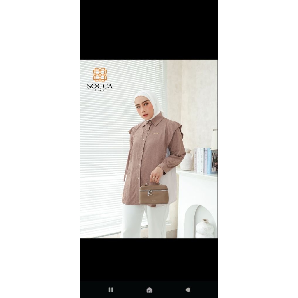 kemeja wanita import premium bahan katun import