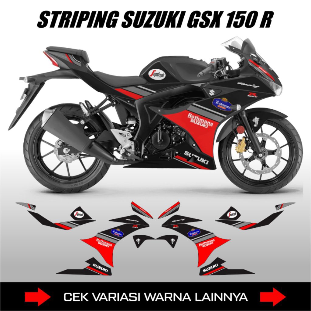 Striping Suzuki GSX 150 R/STIKER GSX 150 R/LIS BODY SUZUKI GSX 150