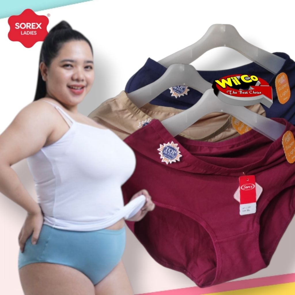 K112 (6-12 Pcs) Sorex Celana Dalam Wanita Jumbo, Cd Sorex Jumbo Katun Size EQL-QXL