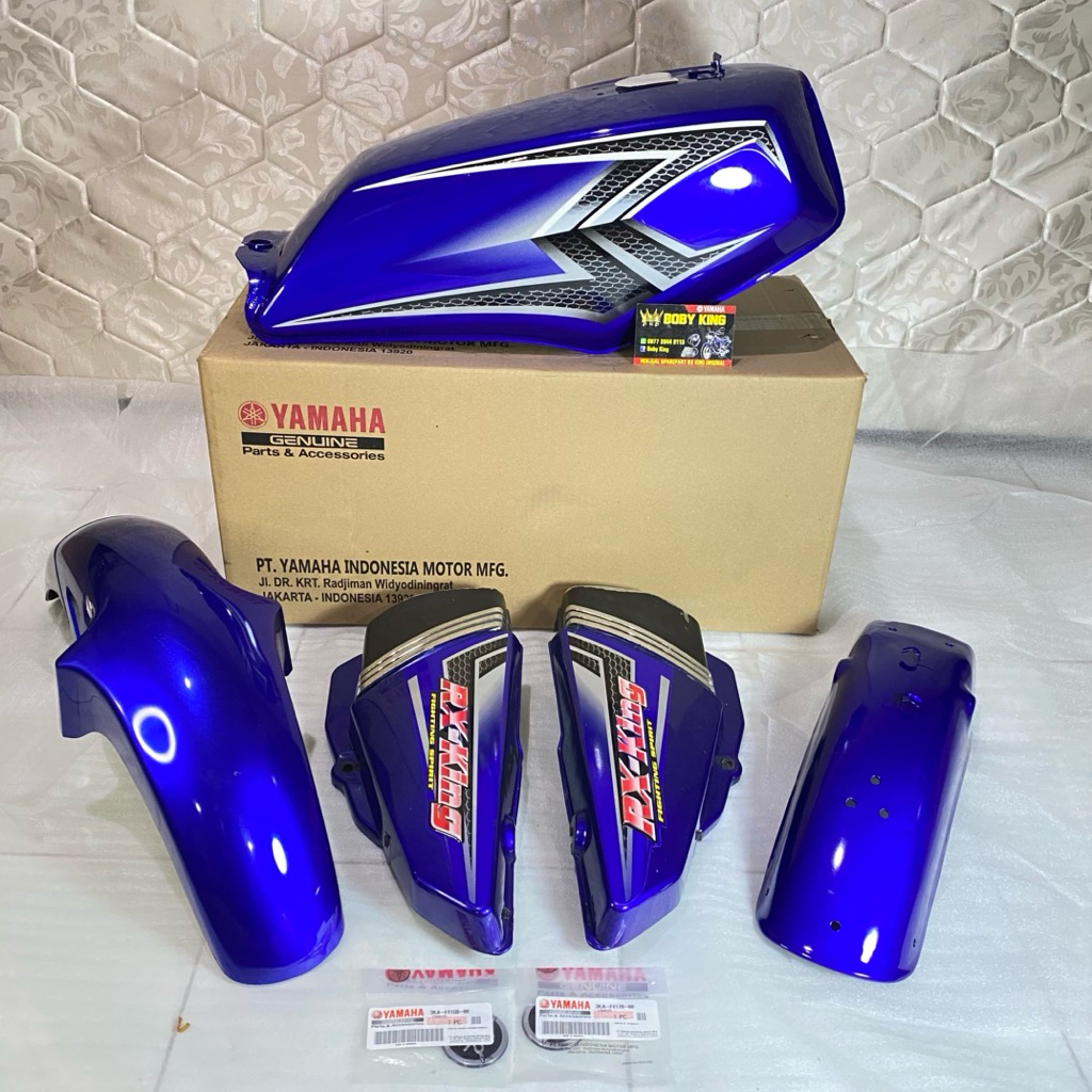 BODY BODI SET TANGKI SET RXKING RX KING 2004 ( TANGKI BIRU 2004 ASSY ) ORIGINAL YAMAHA