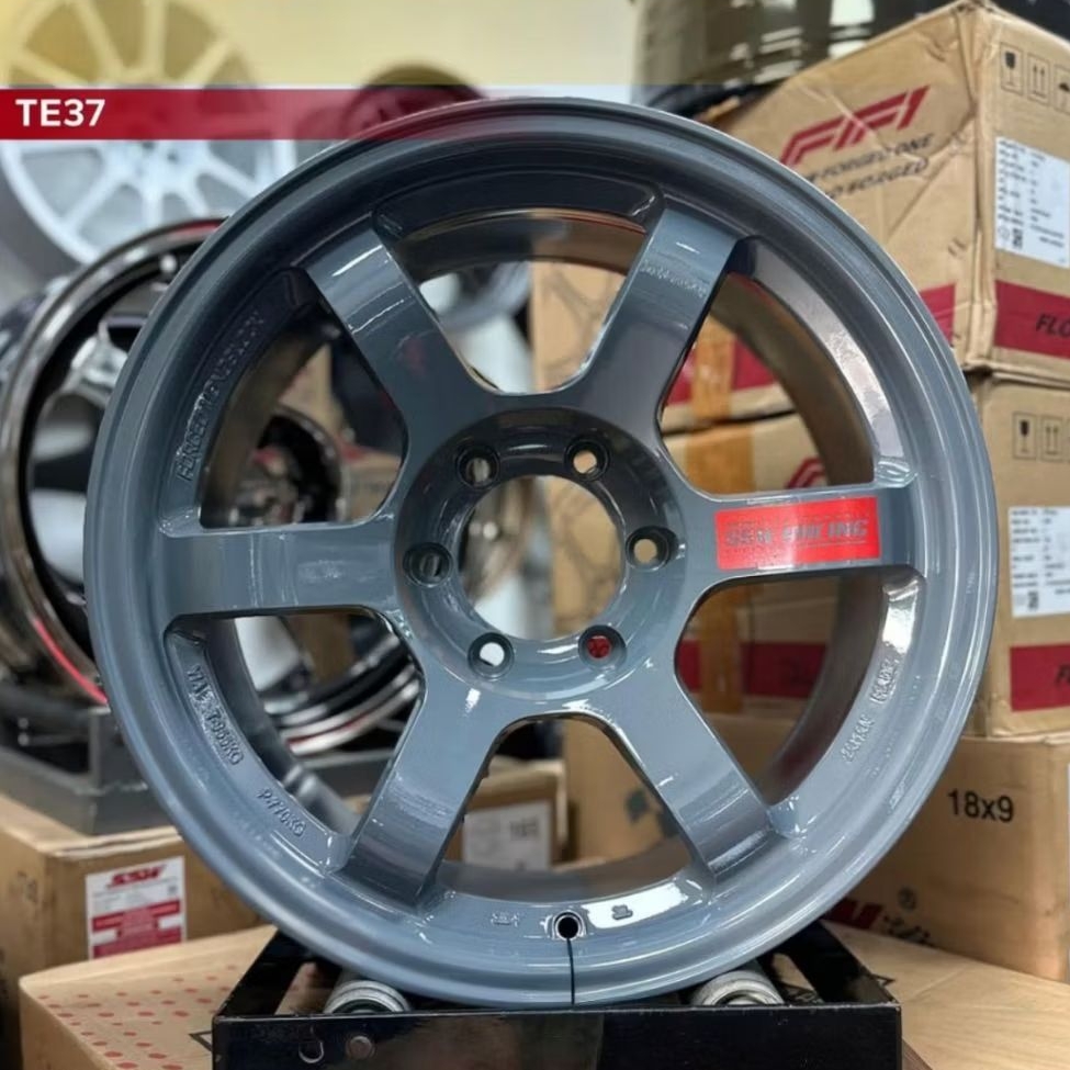 velg mobil r18 te37 SSW original Thailand  lebar 9 velg mobil ring 18 pajero Hilux velg racing ring 