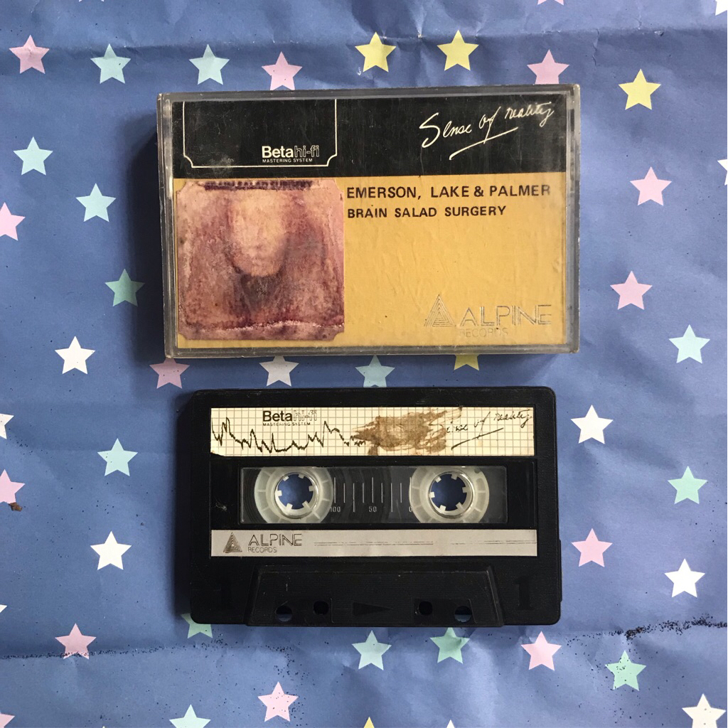 Kaset Emerson Lake Palmer - Brain Salad Surgery (Kaset Alpine Records)