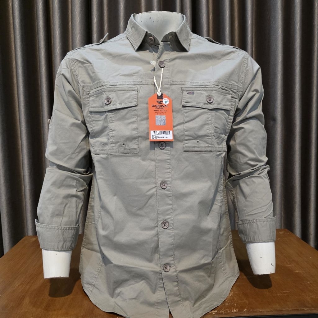 kemeja cardinal casual lengan panjang