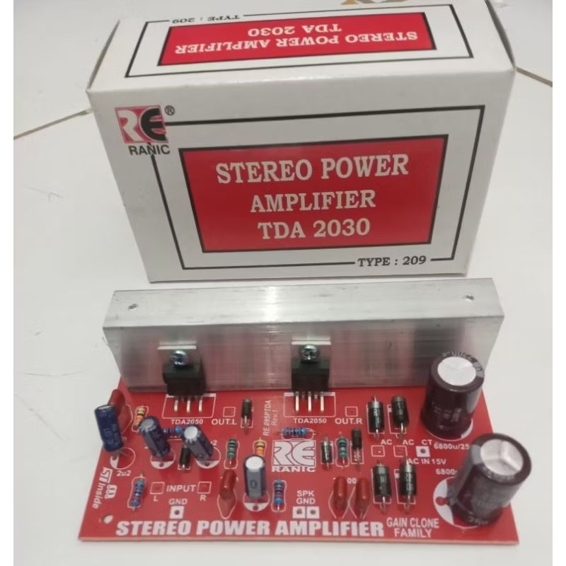 kit power amplifier tda 2030 stereo 209