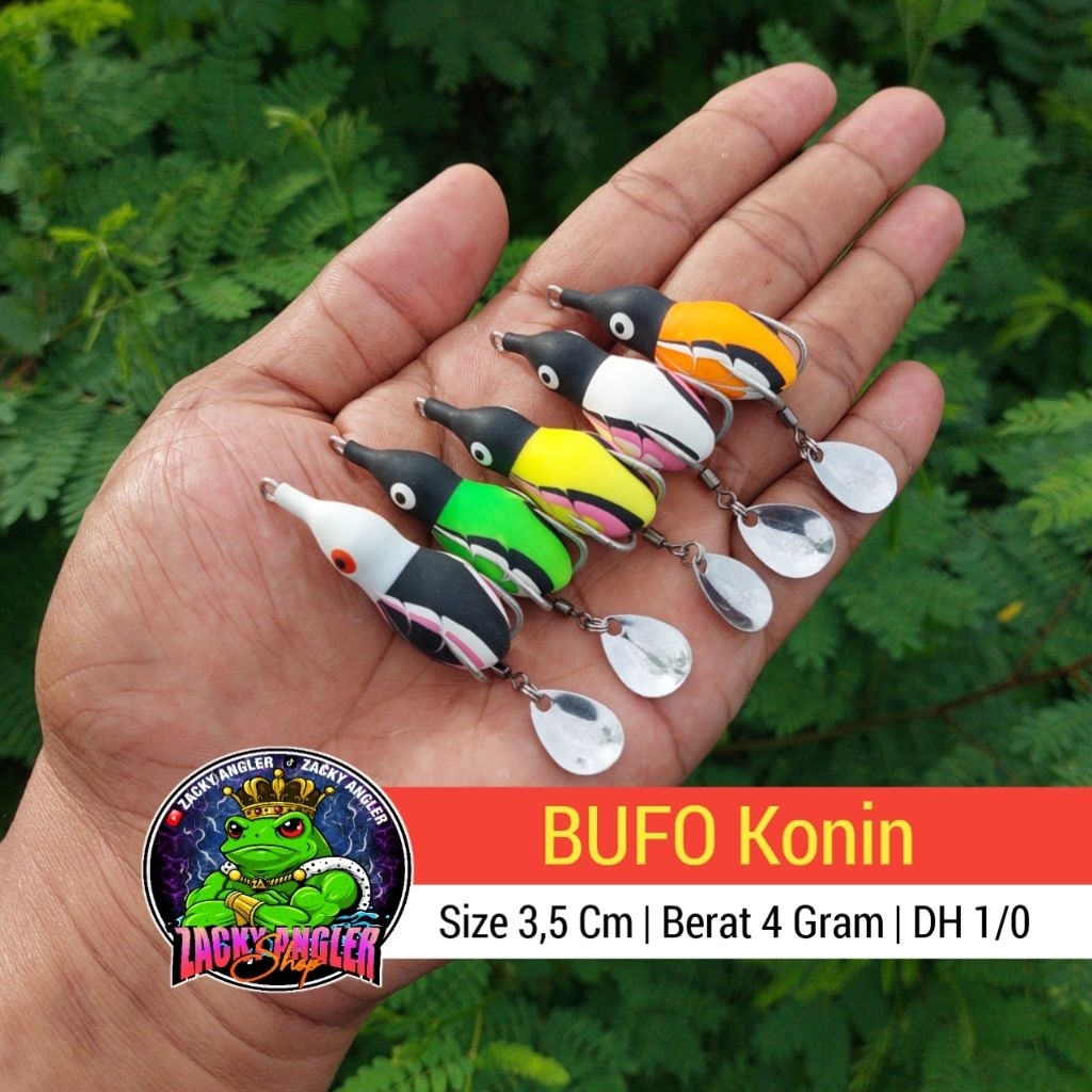 Soft Frog Mini BUFO Konin 3,5 Cm Lure Umpan Casting Gabus