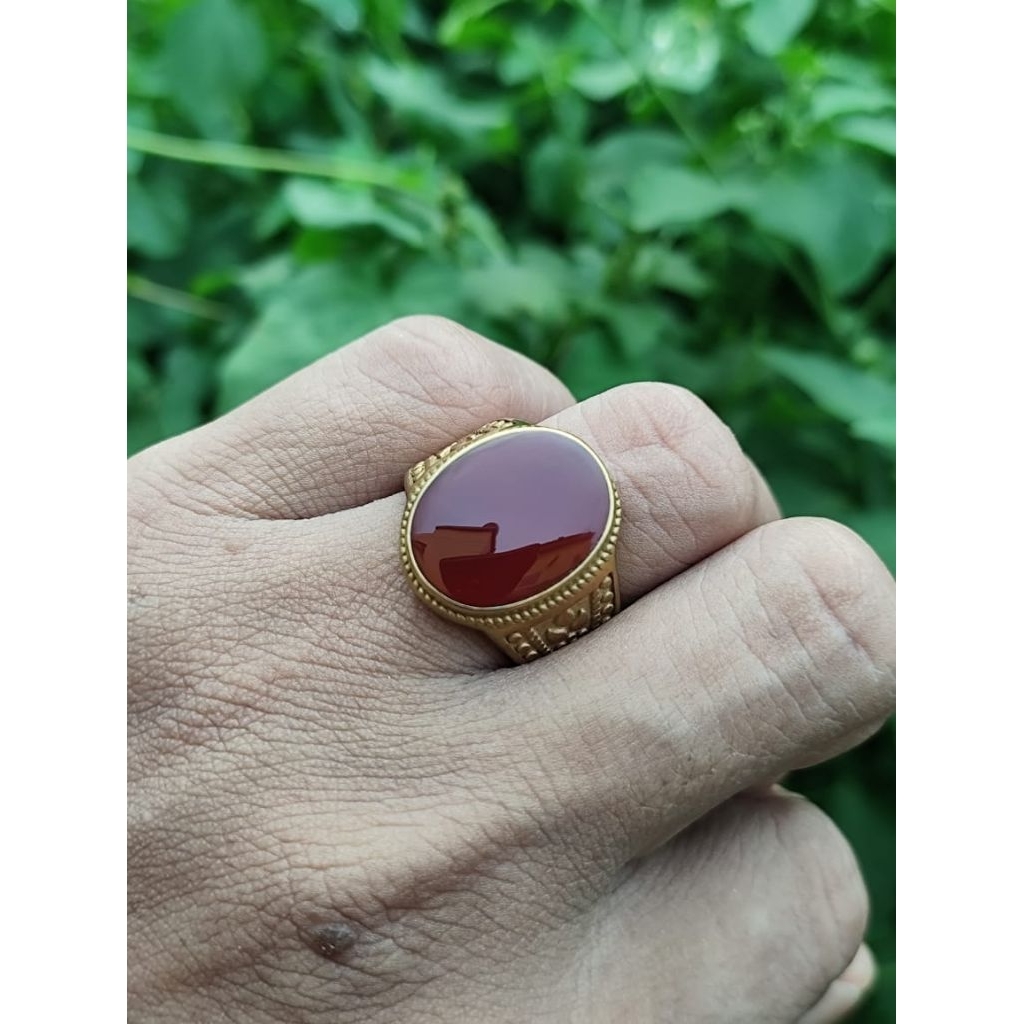 Cincin batu akik yaman ahmer
