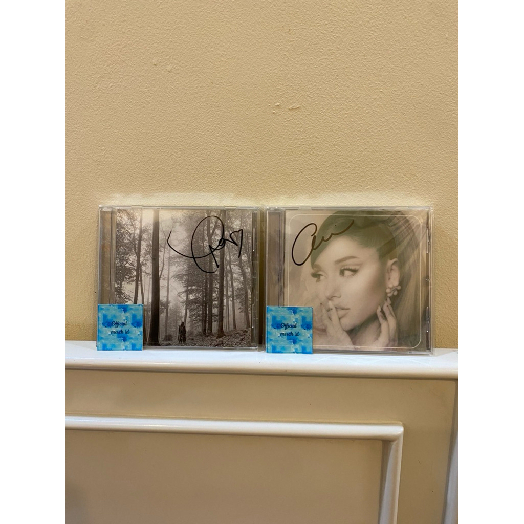 ariana grande taylor swift folklore positions signed cd album