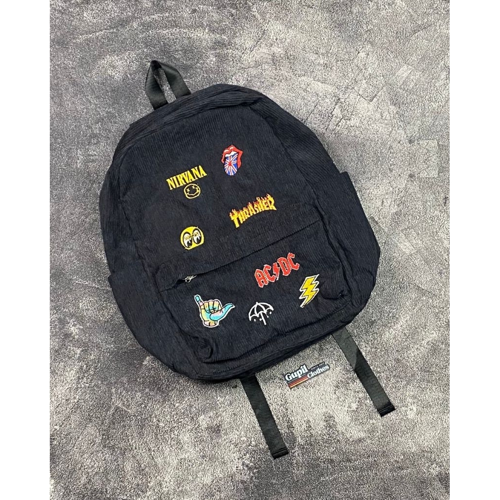 TAS RANSEL CORDUROY | TAS RANSEL SEKOLAH | TAS CORDUROY | TAS SEKOLAH | RANSEL
