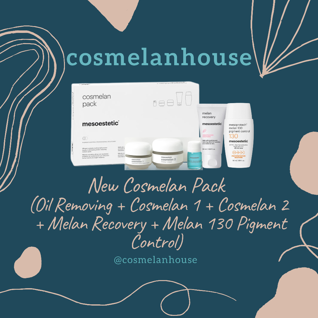 New Cosmelan Pack Paket Perawatan Flek Wajah Melasma Isi 5 Macam Mesoestetic