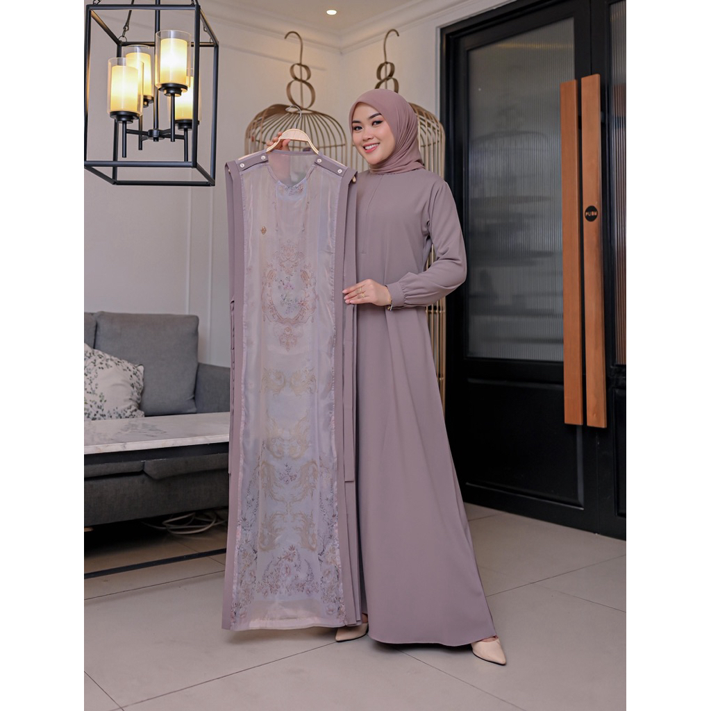 gamis outer premium gamis mewah berkualitas baju pesta elegan
