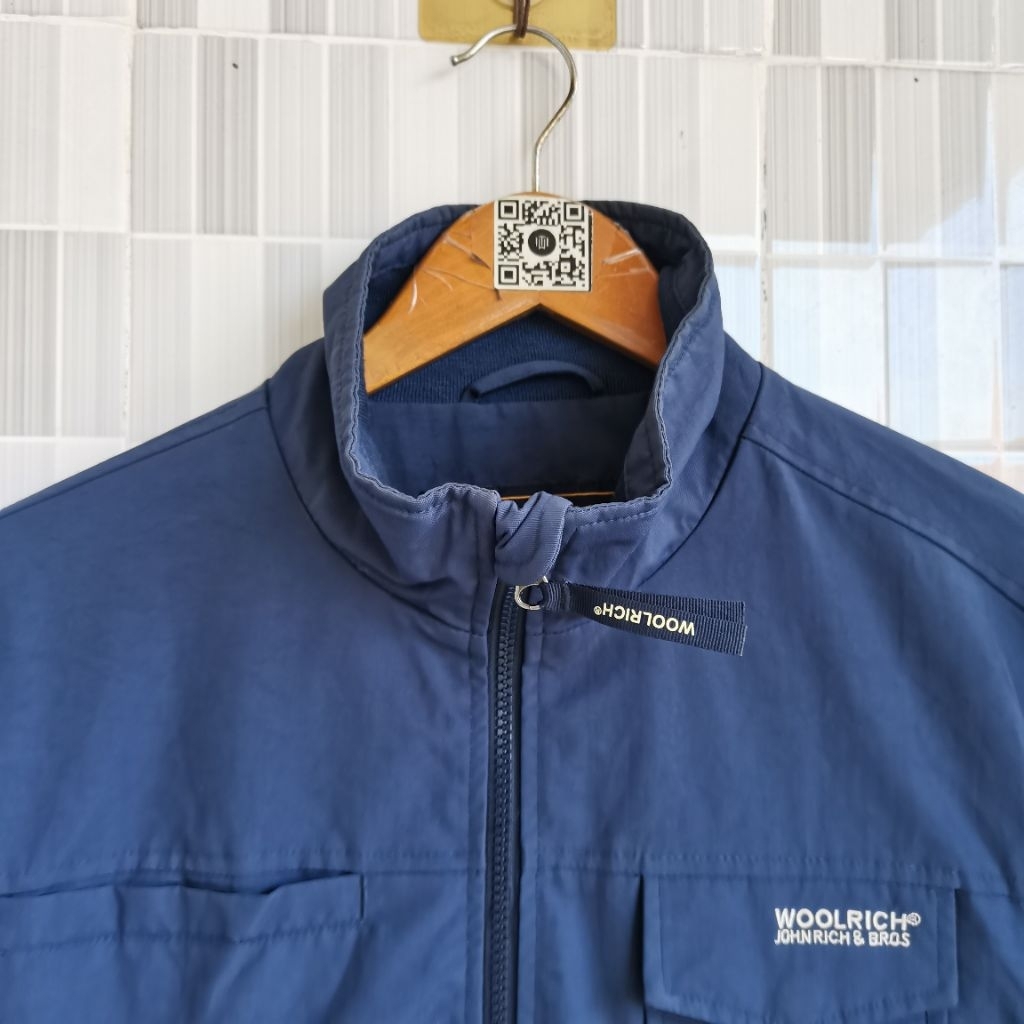 1043. WORK JAKET WOOLRICH WARNA BIRU SIZE L  PRELOVED
