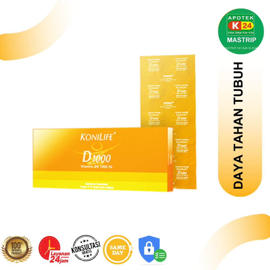 KONILIFE D3 1000 TABLET VITAMIN DEWASA 10 TABLET