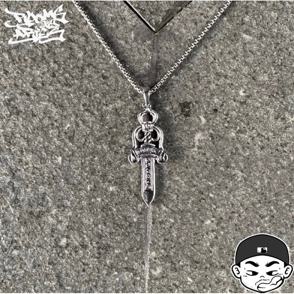 RBA* Necklace Collection ‘Chrome Hearts Type 1 • Silver Necklace’