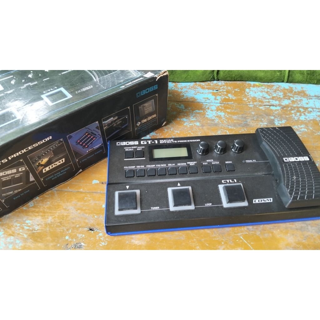 efek gitar boss Gt-1 fullset
