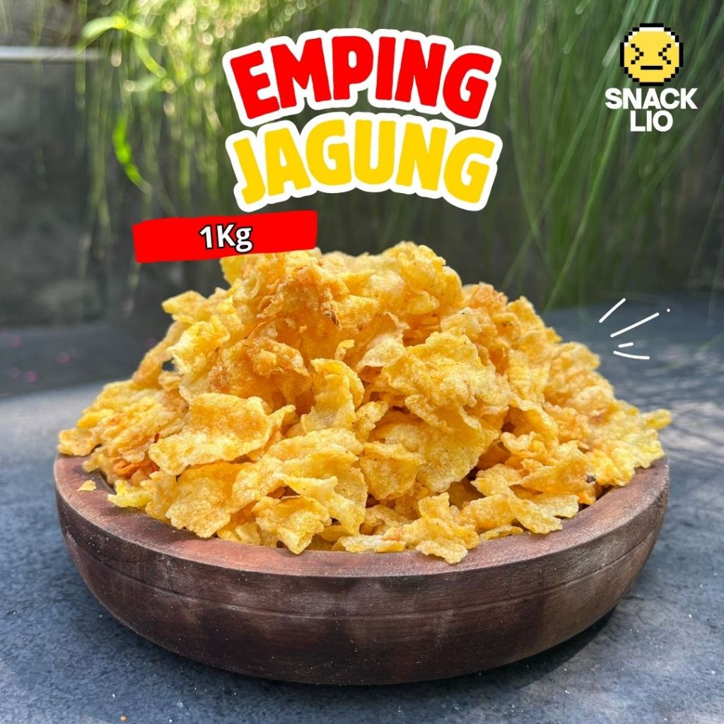 1KG - Emping Jagung / Jagung Geprek Kriuk