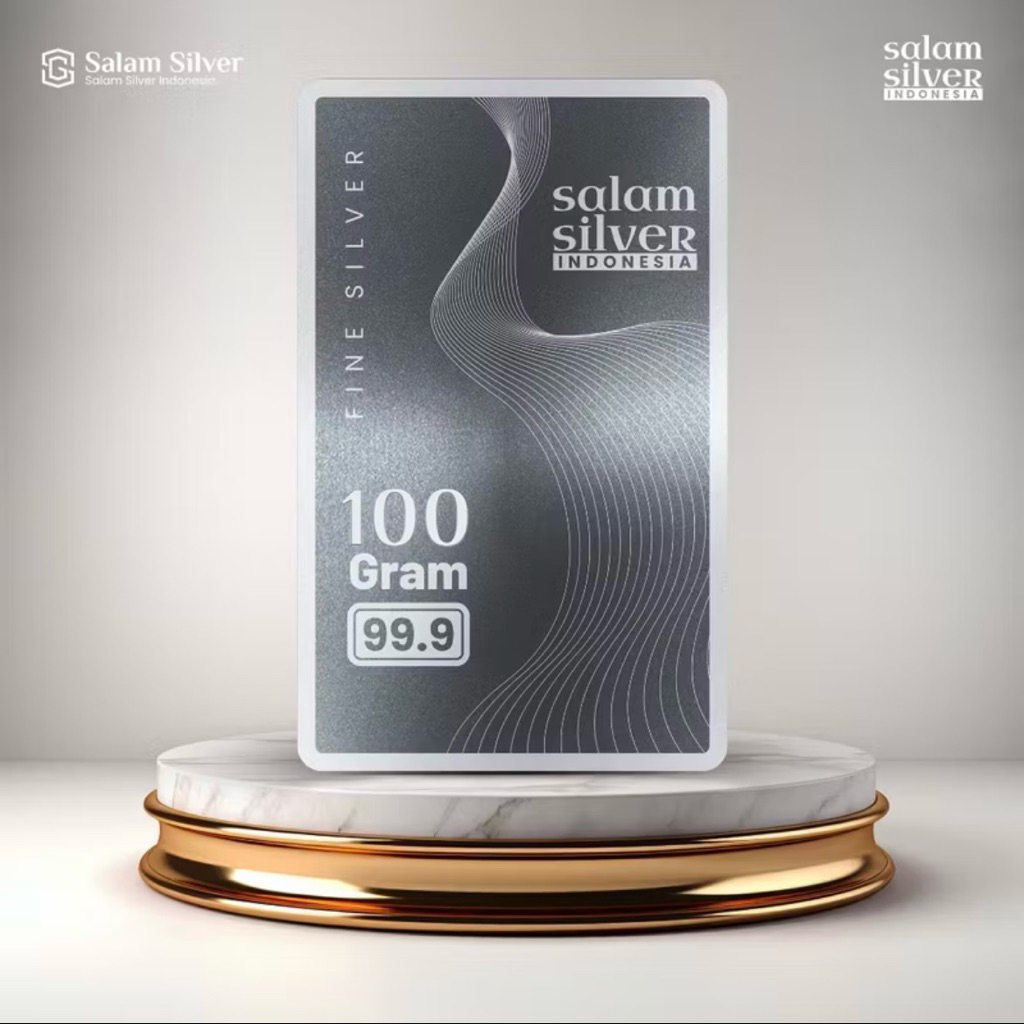 Salam Silver Perak Batangan Fine Silver 100gr | READY
