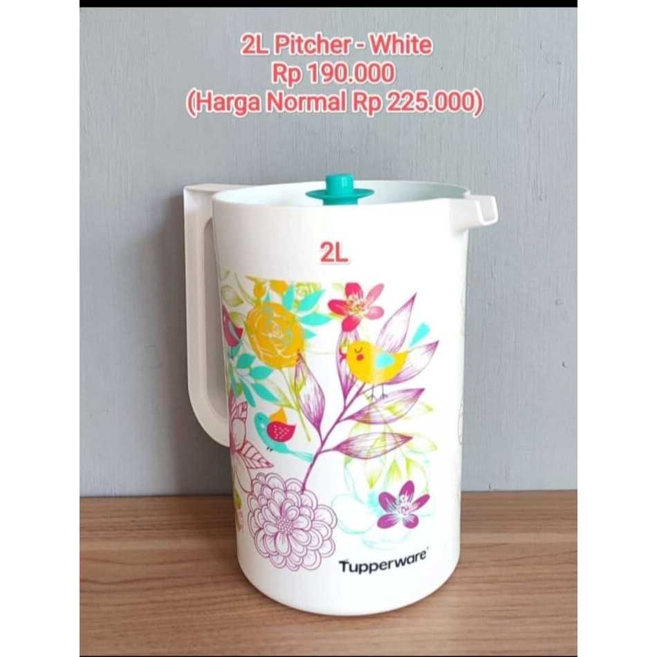 Tupperware Flash Sale - Blossom Pitcher 2L (1 pc) - Turun harga dari Rp. 225.000 jadi hanya Rp. 190.