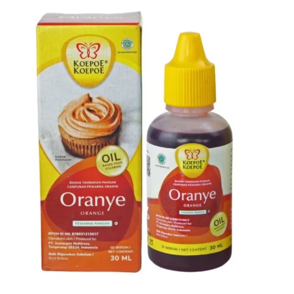 PEWARNA MAKANAN ORANYE OIL BASE (30ml)