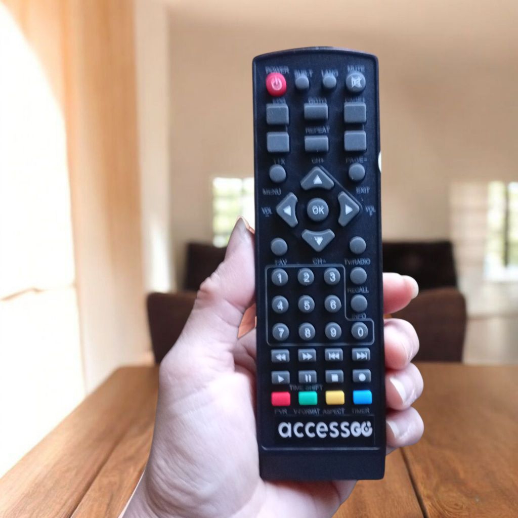 ACCESSGO  DIJAMIN TANPA SETTING- REMOT REMOTE TV SET TOP BOX  STB ACCESSGO LANGSUNG KONEK KE TV