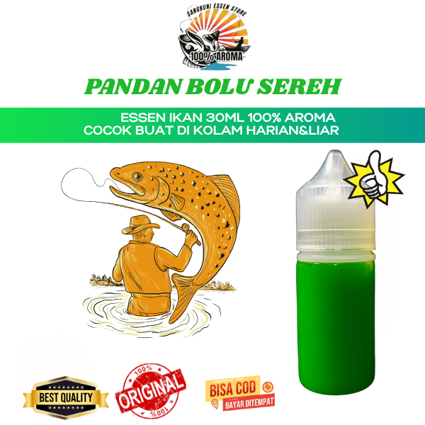 Essen Ikan Mas Aroma Pandan Bolu Sereh Umpan Mancing jos