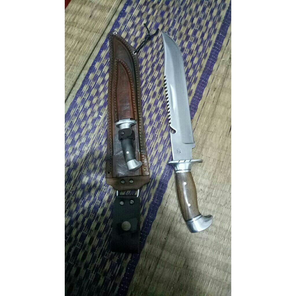 pisau rambo survival bahan baja per sepuh