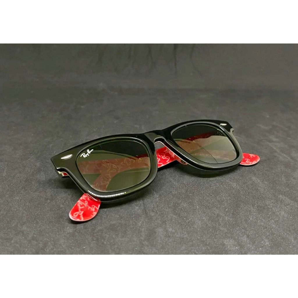Kacamata Rayban Wayfarer 2140 Black Motif Original