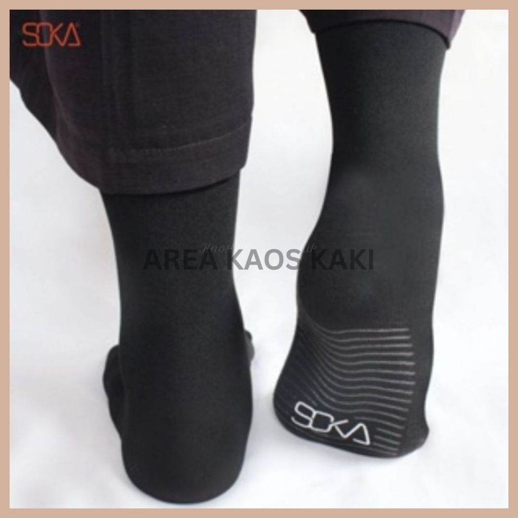 SOKA Jempol ANTI SLIP BEIGE & BLACK  - Jempol Anti Licin Polos S/M/L