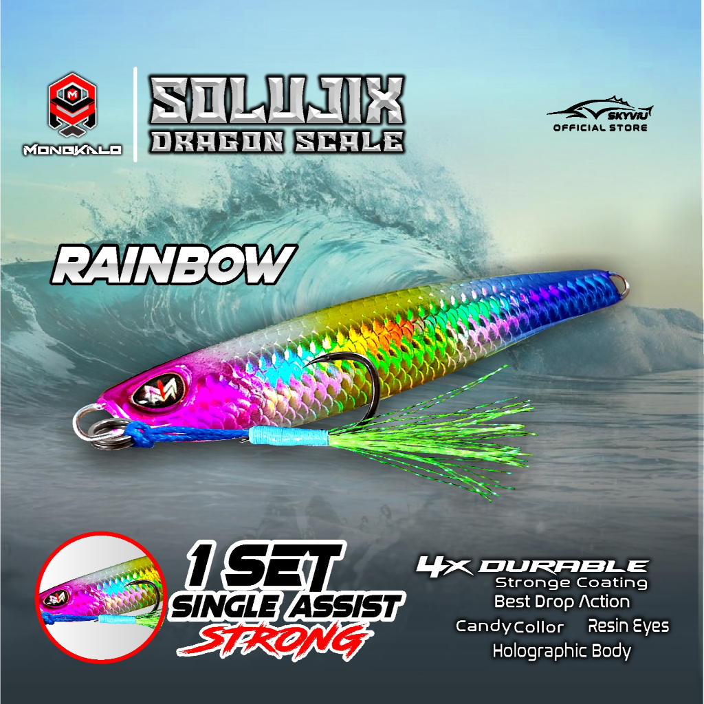 Mongkalo Solujix Sisik-Kecil noGID noMotif Candy 20 Rainbow
