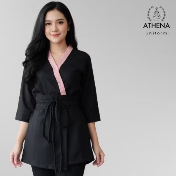 Atasan Baju Seragam Suster/Seragam nanny/ SERAGAM ART/ SERAGAM KLINIK/ SERAGAM RUMAH SAKIT/ SERAGAM 