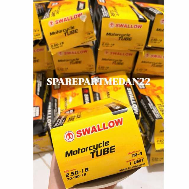 BAN DALAM DALEM MOTOR RING 18 250-18 MERK SWALOW SWALLOW