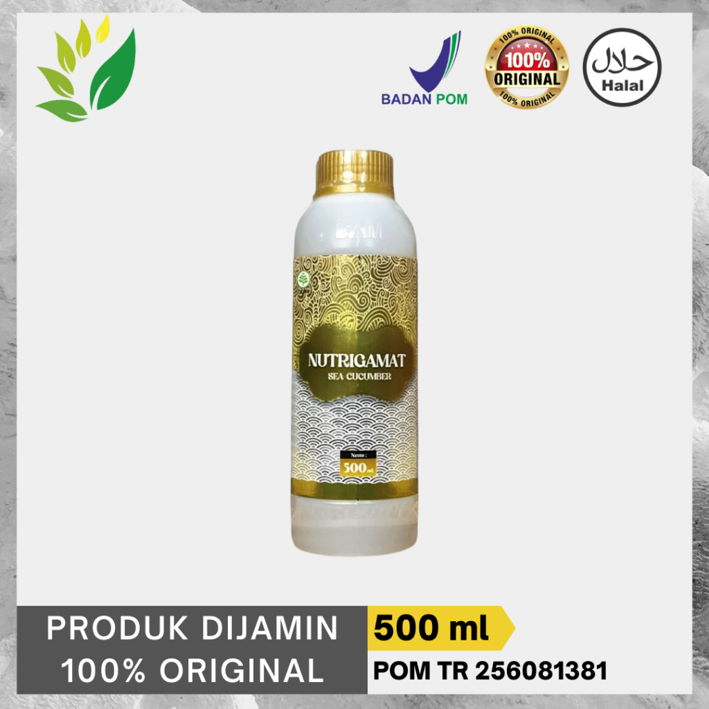Nutrigamat - Jelly Gamat Gold Extrak Tripang 40% Baik Untuk Lambung dan Bantu Regenerasi sel - 500ml