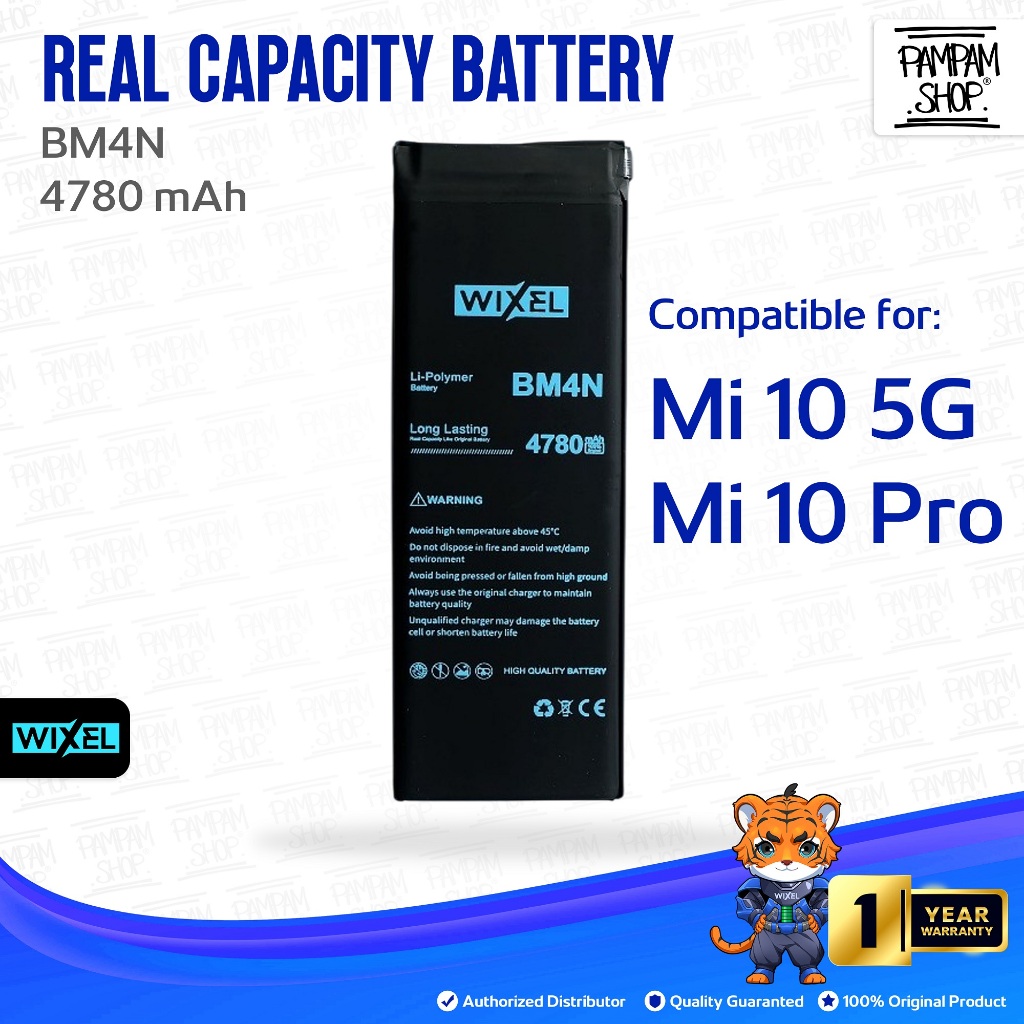 WIXEL Baterai BM4N XiaoMi Mi 10 5G Mi10 Pro Batre Batrai Battery Original Ori HP Handphone BM 4N Dou