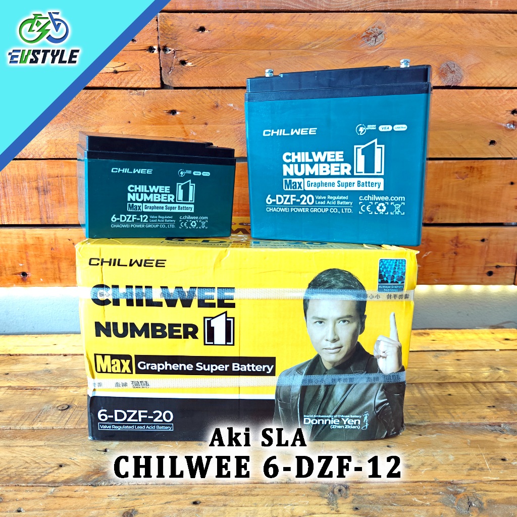 CHILWEE 6-DZF-20 / 6DZF20 20Ah/12Ah 12 Volt - Aki Sepeda Listrik