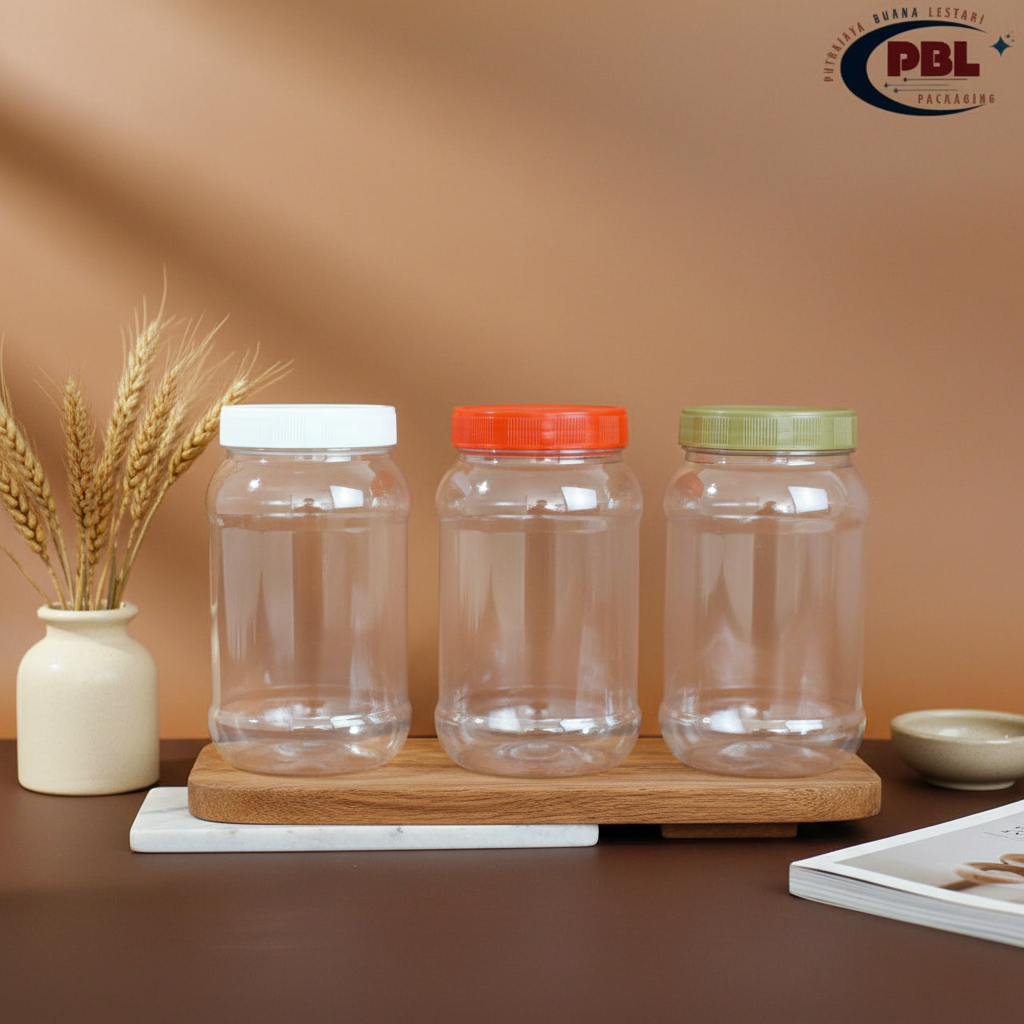 Toples Jar 500ml Tinggi / Toples Sambal / Toples Bumbu 500ml / Toples Plastik 500ml / Toples selai 5