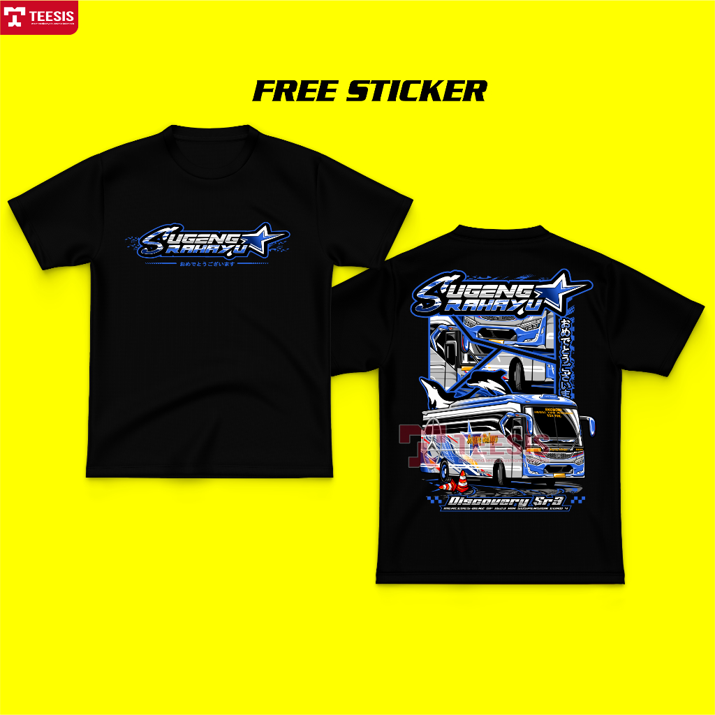 Kaos Baju Bus Mania Bismania Sugeng Rahayu Sumber Group Katun