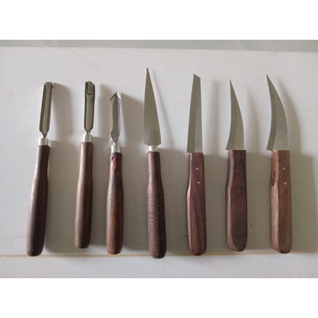 Pisau garnish 1 set bolak balik