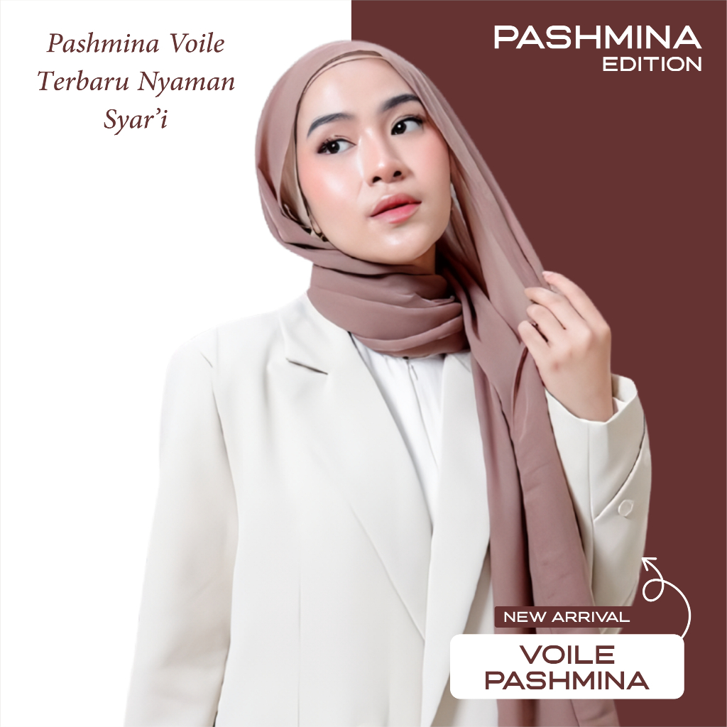 Zahra Hijab - VOILE pashmina Simpel premium ( hijab pashmina )