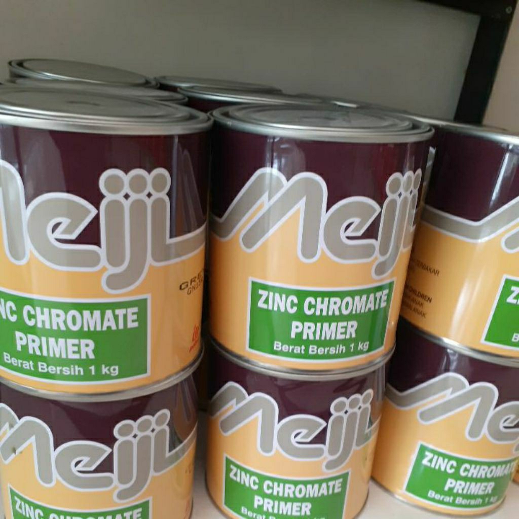 meni Meiji zinchromate cat dasaran besi 1 kg hijau abu abu