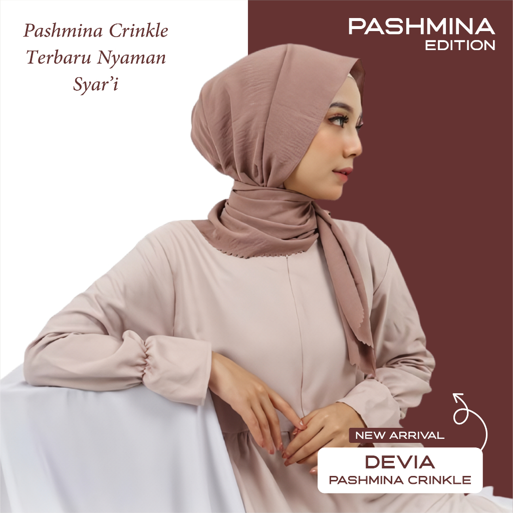 Zahra Hijab - DEVIA pashmina crinkle premium ( hijab pashmina )
