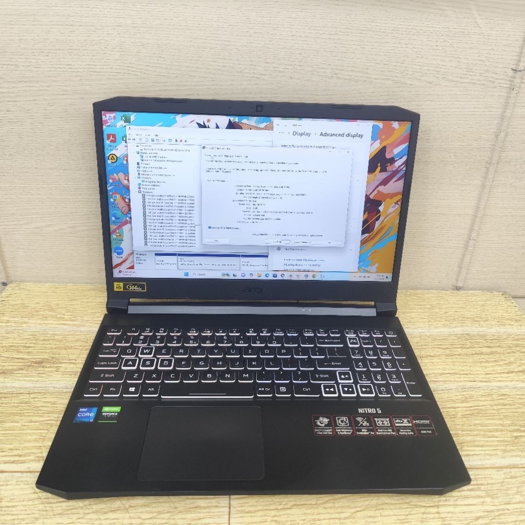 Laptop Second Gm Acer Nitro 5 An515-57 Core i7-11800H Ram 16gb Ssd 512gb Rtx 3060