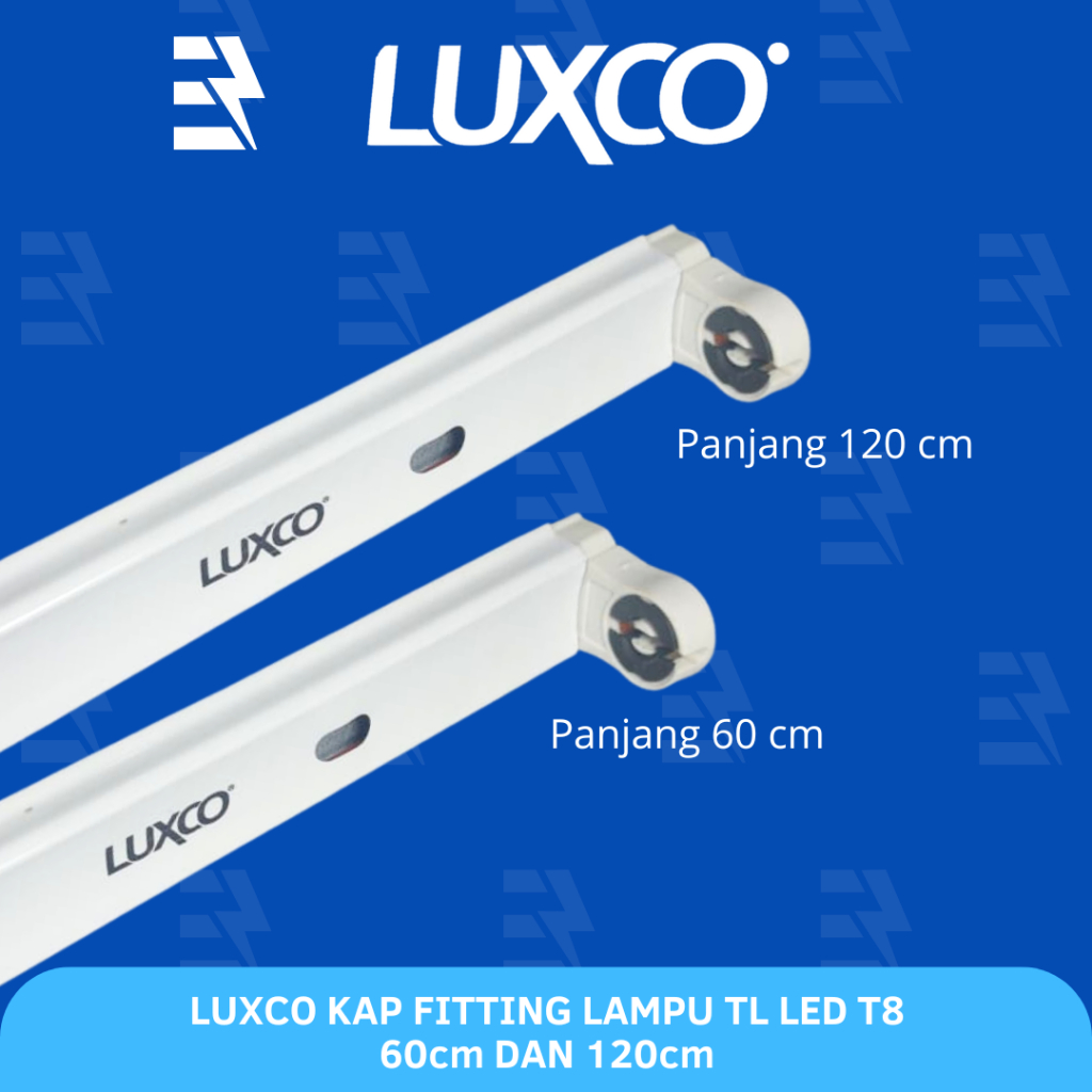 Rumahleha Luxco Kap Fitting Lampu Tl Led T8 Neon Panjang 60 120 Cm