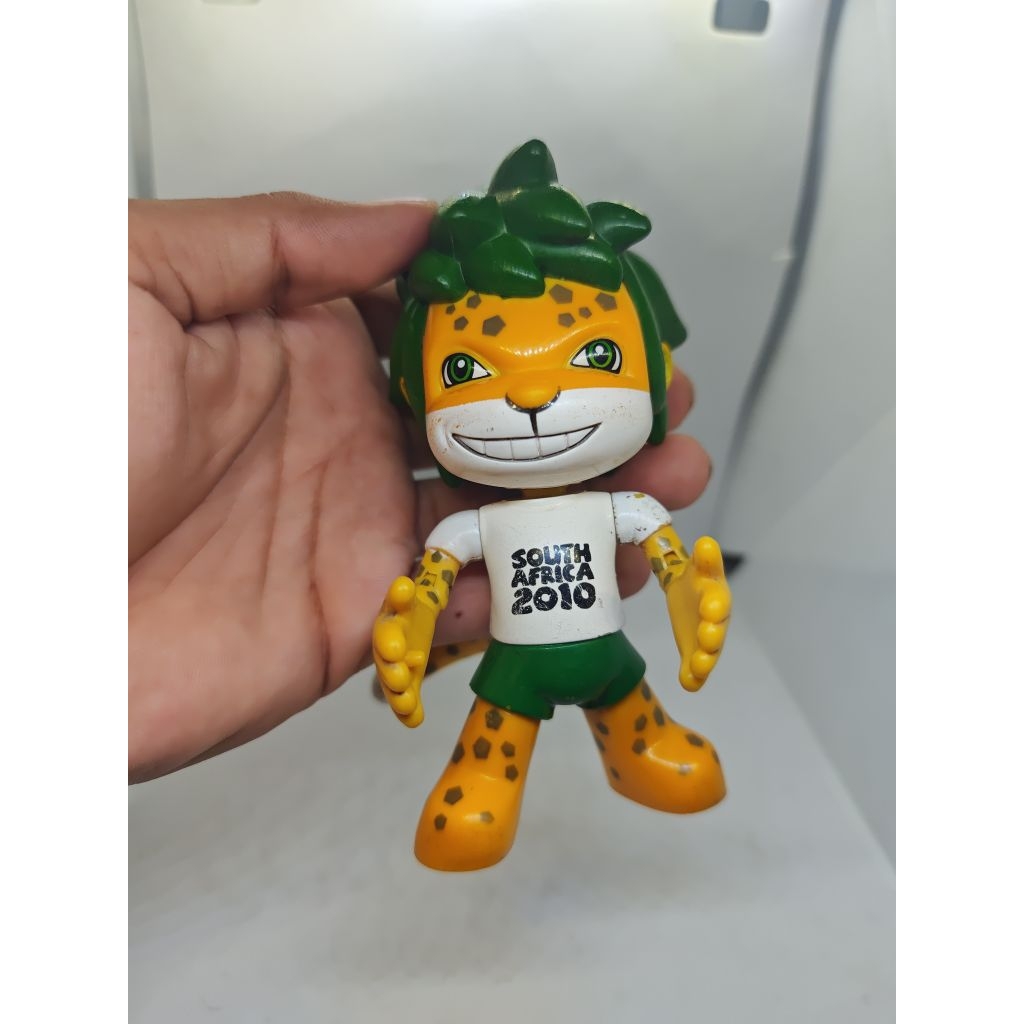 [READY]pajangan koleksi figure Maskot World Cup 2010 South Africa Mascot Sepakbola Zakumi Piala Duni