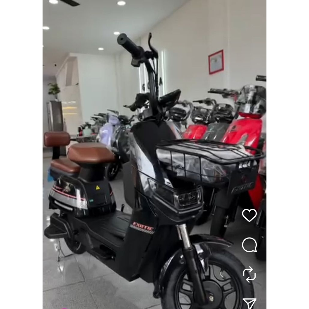 Sepeda Listrik Exotic Stinger 3.5 hitam black Sepeda Listrik termurah sepeda listrik anak sepeda lis