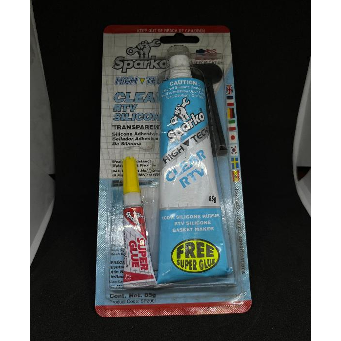 Sparko Clear RTV Silicone Sealant