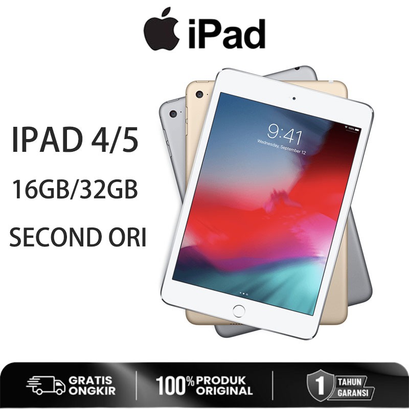 APPLE  Ipad Mini 4 5 Wifi Only 7.9 Inch A7 Wifi Only Kondisi Mulus  SECOND ORIGINAL