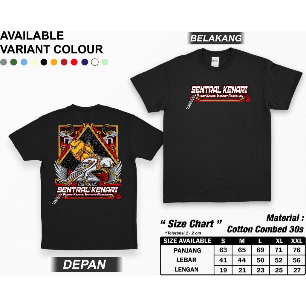 KICAU MANIA/Kaos Republik Kenari/Kaos Burung Kenari / Sentral Kenari