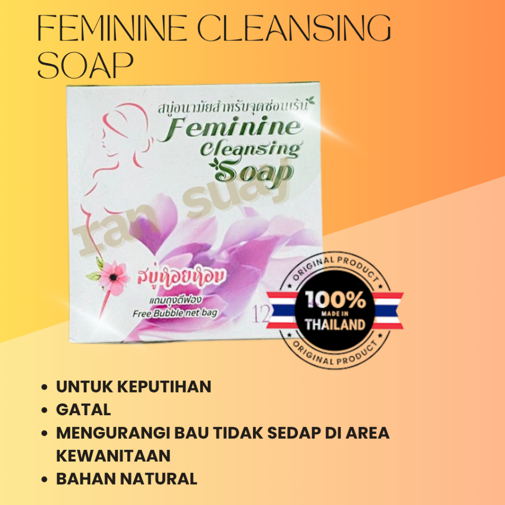 FEMININE CLEANSING SOAP NANGPAYA ORI THAILAND / SOAP MISS V